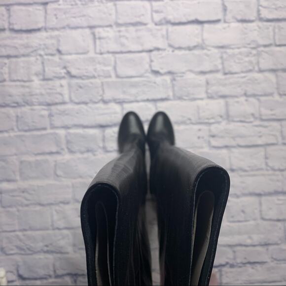 Maje Over The Knee Leather Boots in Black - Picture 5 of 7